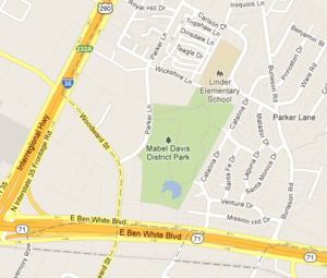 Volunteers will meet at 8:30 a.m. Saturday for a cleanup at Mabel Davis Park. (Photo from Google.)