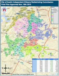 Use the links at left to find your district or see a map of the new City Council districts.